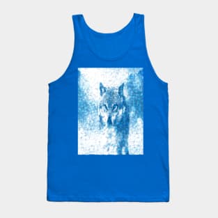 wolf behind glass Tank Top